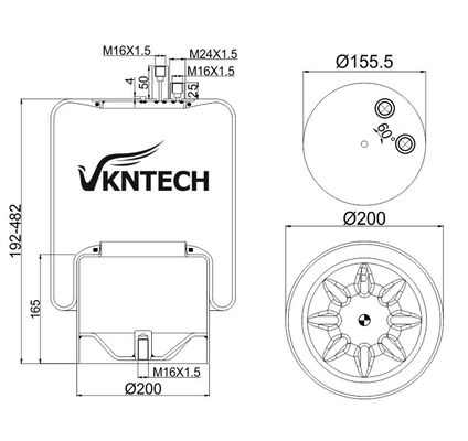 MOLA A AR PARA CAMIÃO MERCEDES BENZ A 942.320.50.21 Contitech 4390NP22 SUBSTITUÍDA POR VKNTECH 1K4122 MOLA A AR MERCEDES BENZ ATROS MP2 MERCEDES BENZ A 942.320.50.21 Contitech 4390NP22